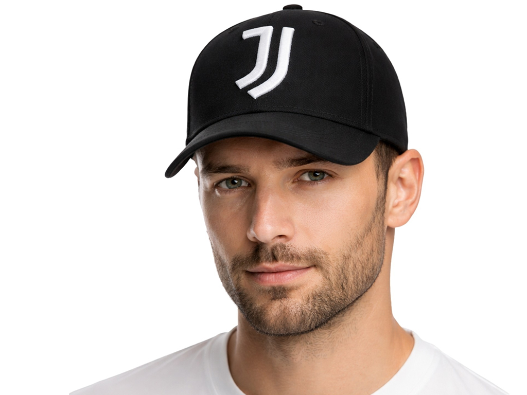 JUVE CAPPELLINO BASEBALL NERO, LOGO | Ellepiu